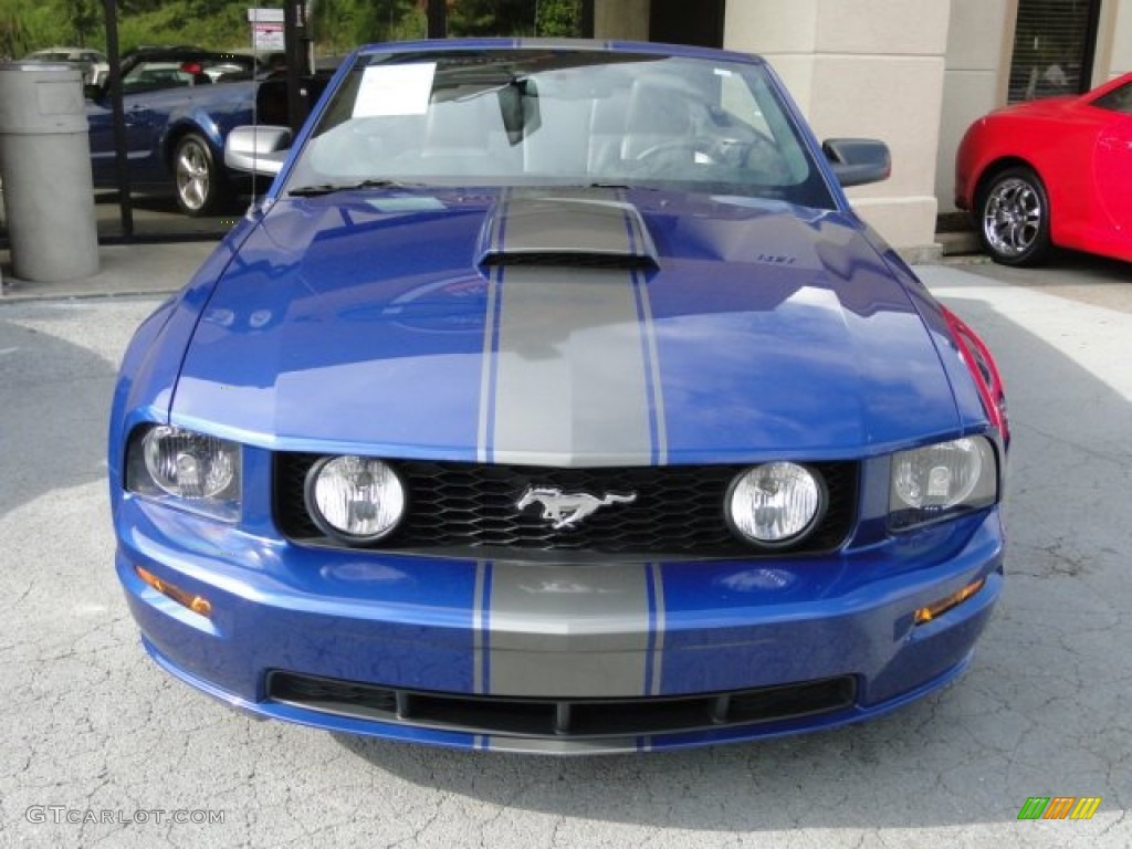 2009 Mustang GT Premium Convertible - Vista Blue Metallic / Dark Charcoal photo #9