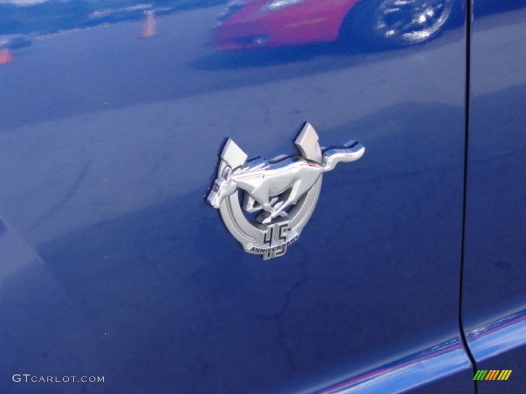 2009 Mustang GT Premium Convertible - Vista Blue Metallic / Dark Charcoal photo #12