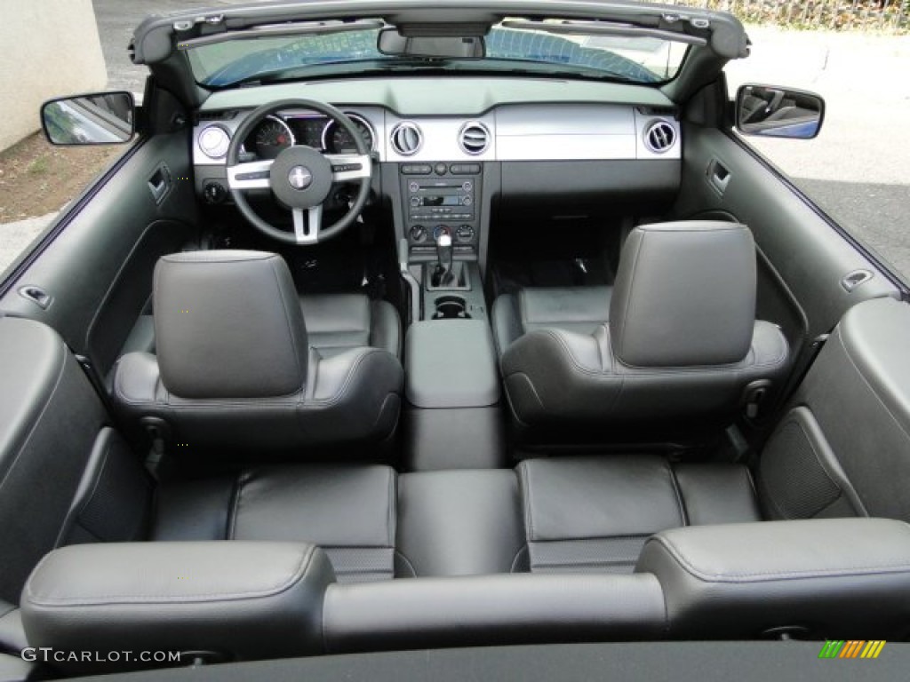 2009 Mustang GT Premium Convertible - Vista Blue Metallic / Dark Charcoal photo #17