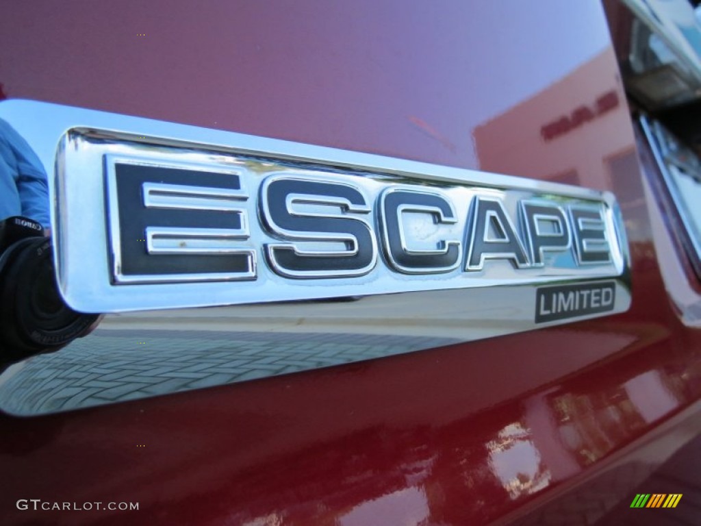 2010 Escape Limited 4WD - Sangria Red Metallic / Camel photo #18