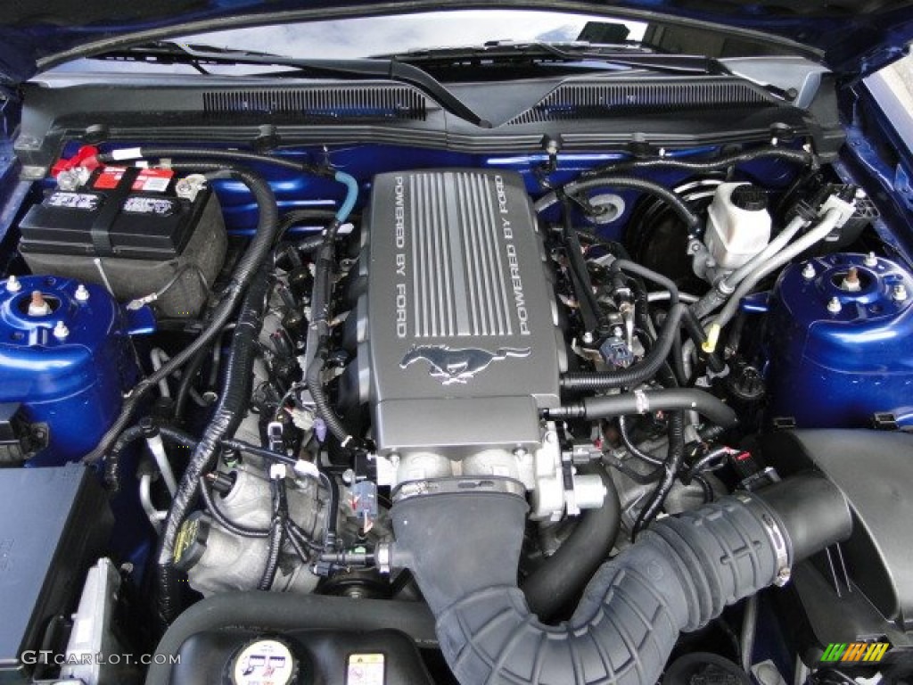 2009 Mustang GT Premium Convertible - Vista Blue Metallic / Dark Charcoal photo #27