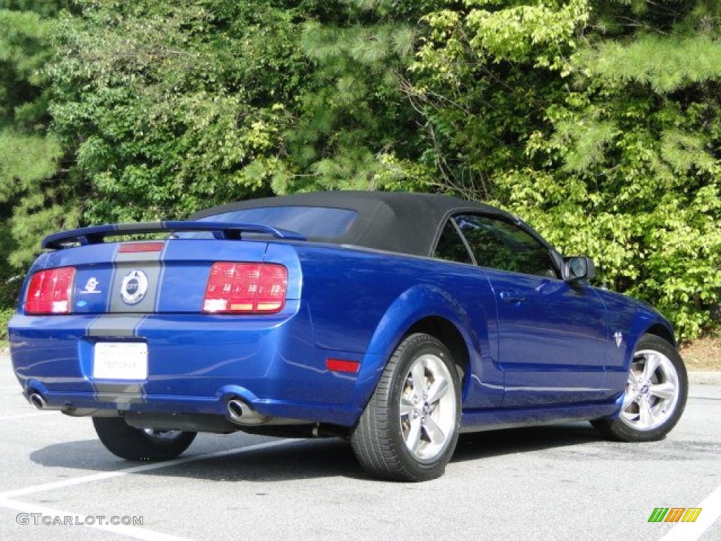 2009 Mustang GT Premium Convertible - Vista Blue Metallic / Dark Charcoal photo #33