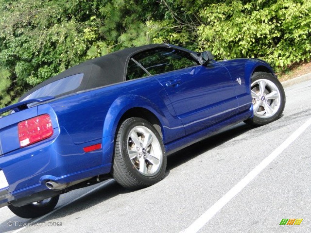 2009 Mustang GT Premium Convertible - Vista Blue Metallic / Dark Charcoal photo #36