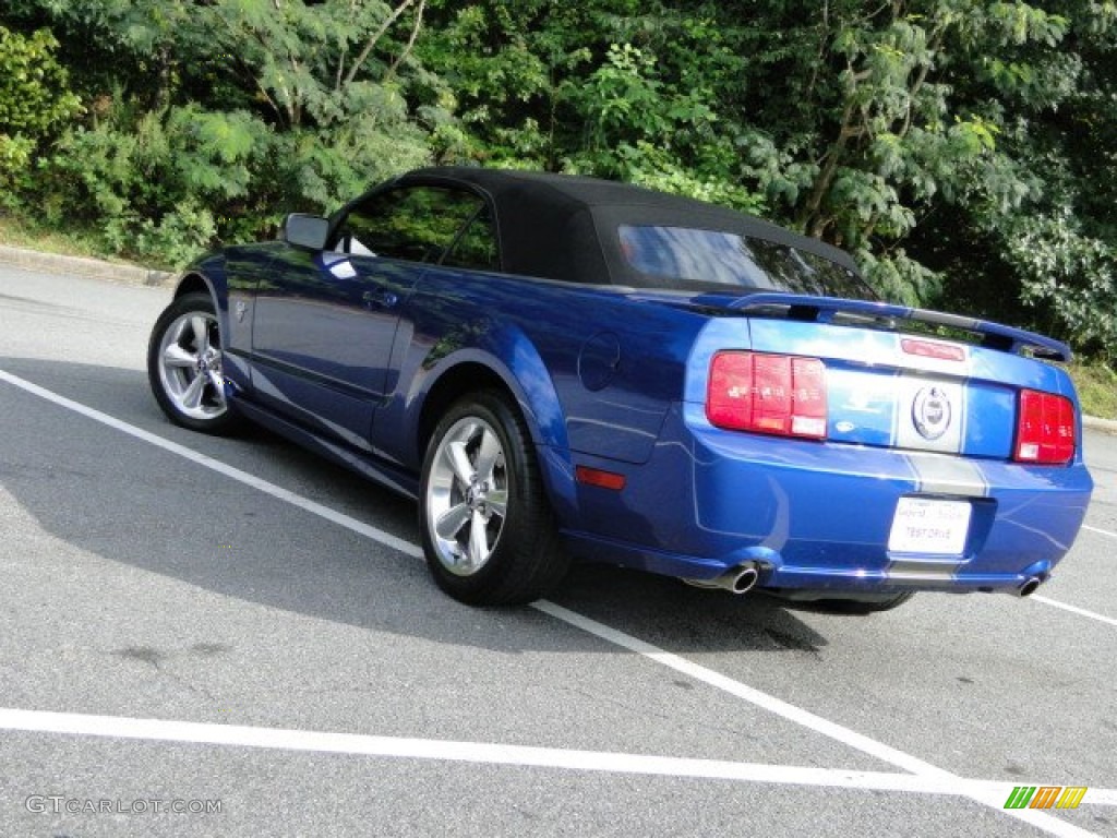 2009 Mustang GT Premium Convertible - Vista Blue Metallic / Dark Charcoal photo #37