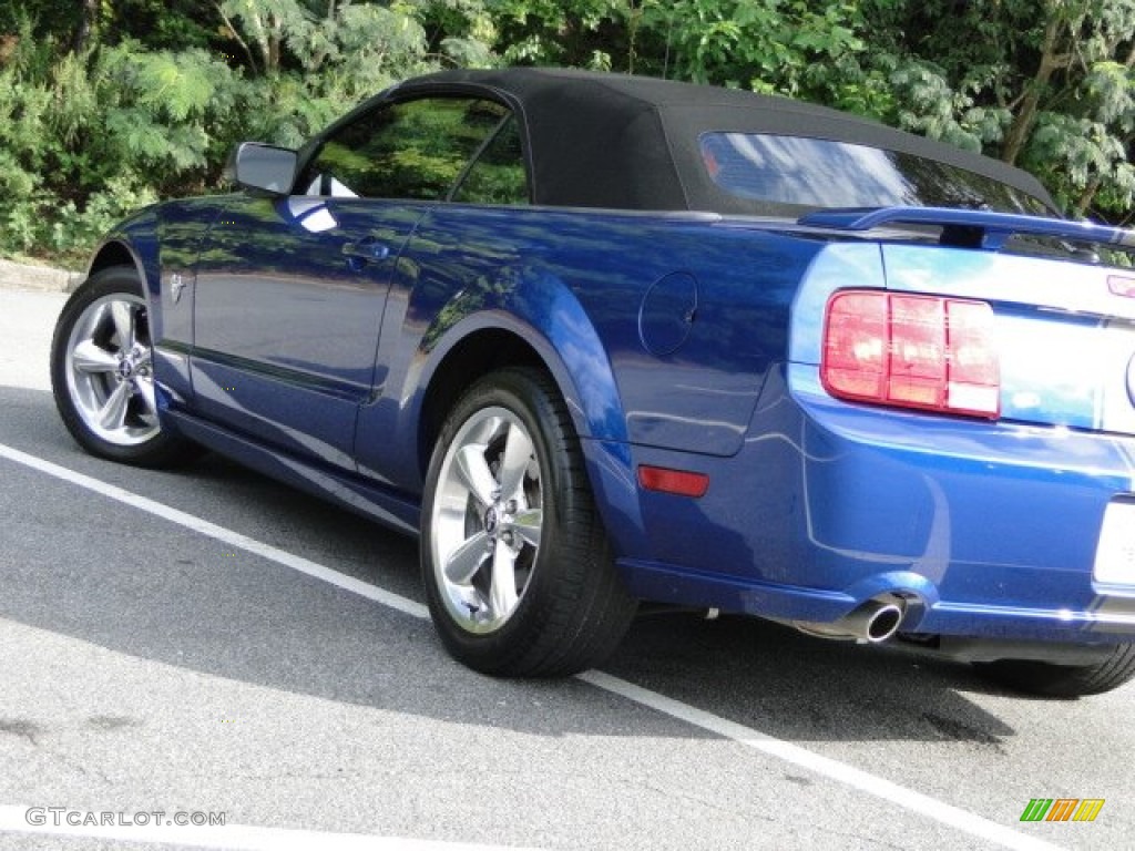 2009 Mustang GT Premium Convertible - Vista Blue Metallic / Dark Charcoal photo #38