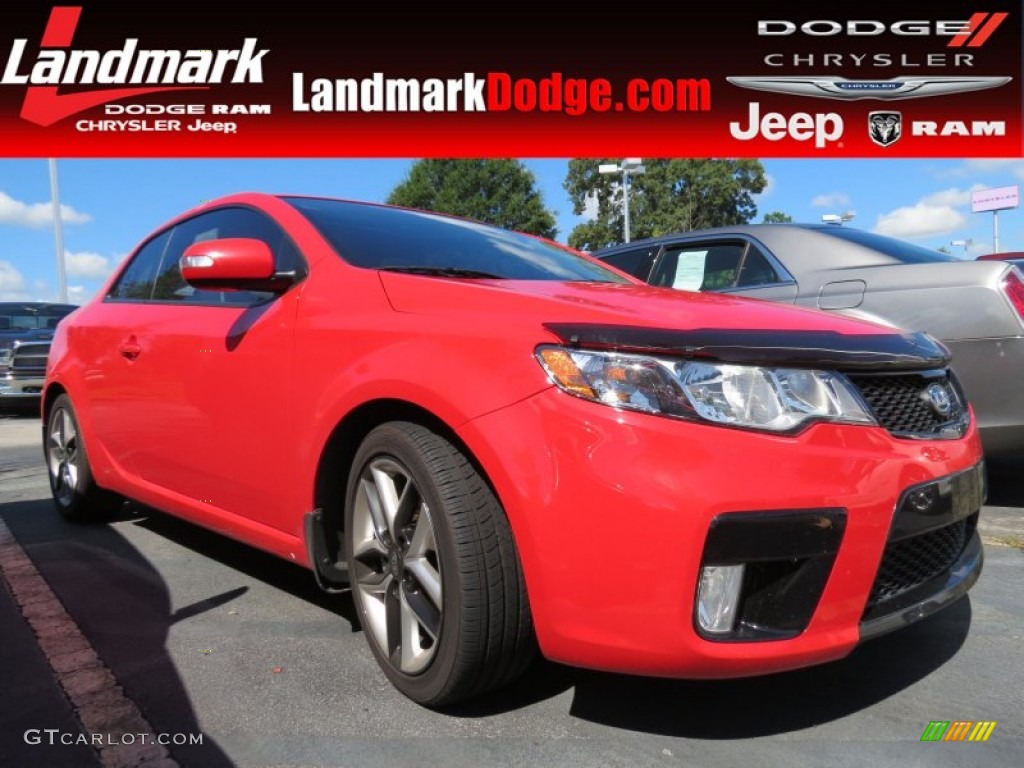 2010 Forte Koup SX - Racing Red / Black Sport photo #1