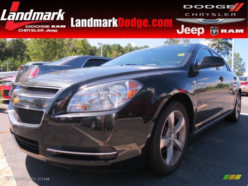 2008 Malibu LT Sedan - Black Granite Metallic / Ebony photo #1