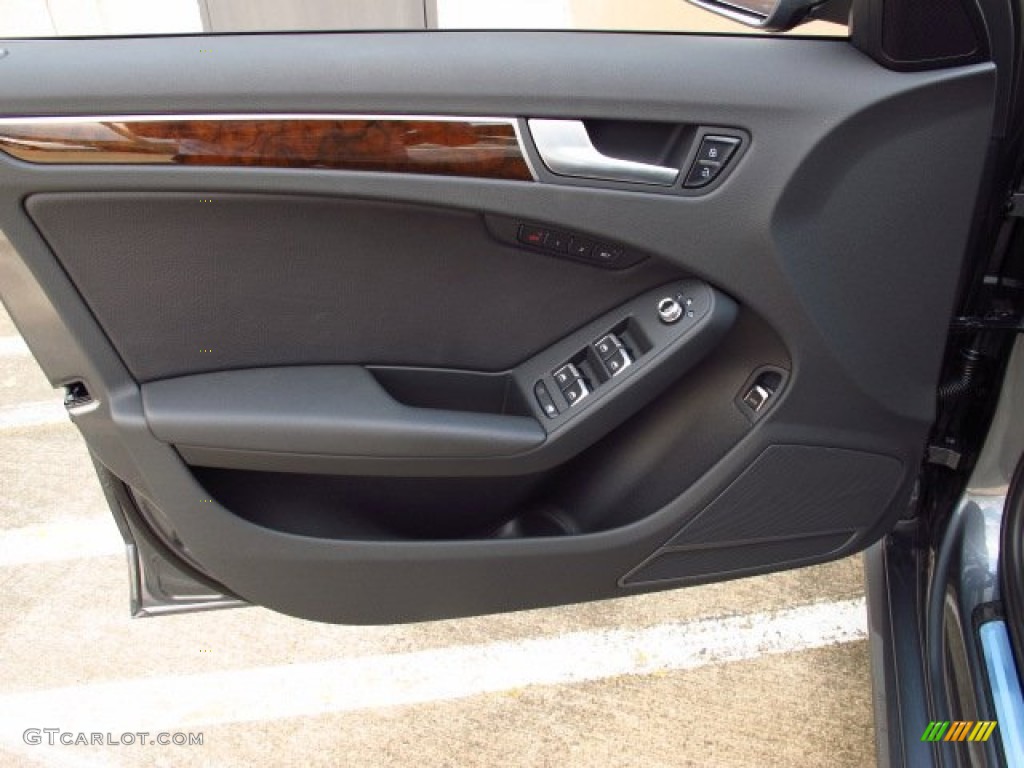 2014 Audi A4 2.0T Sedan Black Door Panel Photo #84873448