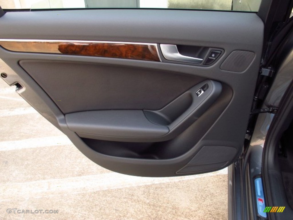 2014 Audi A4 2.0T Sedan Black Door Panel Photo #84873492