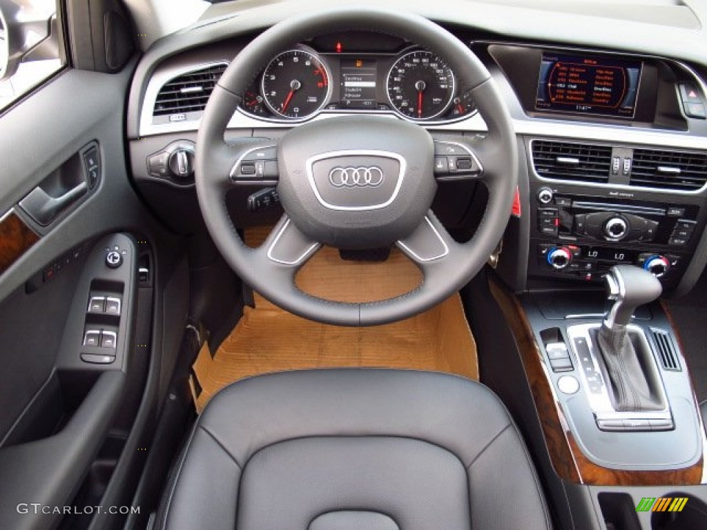 2014 A4 2.0T Sedan - Monsoon Grey Metallic / Black photo #13