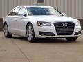 Glacier White Metallic - A8 L 4.0T quattro Photo No. 1
