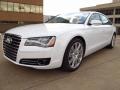 Glacier White Metallic 2014 Audi A8 L 4.0T quattro Exterior