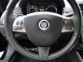 2011 Jaguar XK Warm Charcoal/Warm Charcoal/Cranberry Interior Steering Wheel Photo
