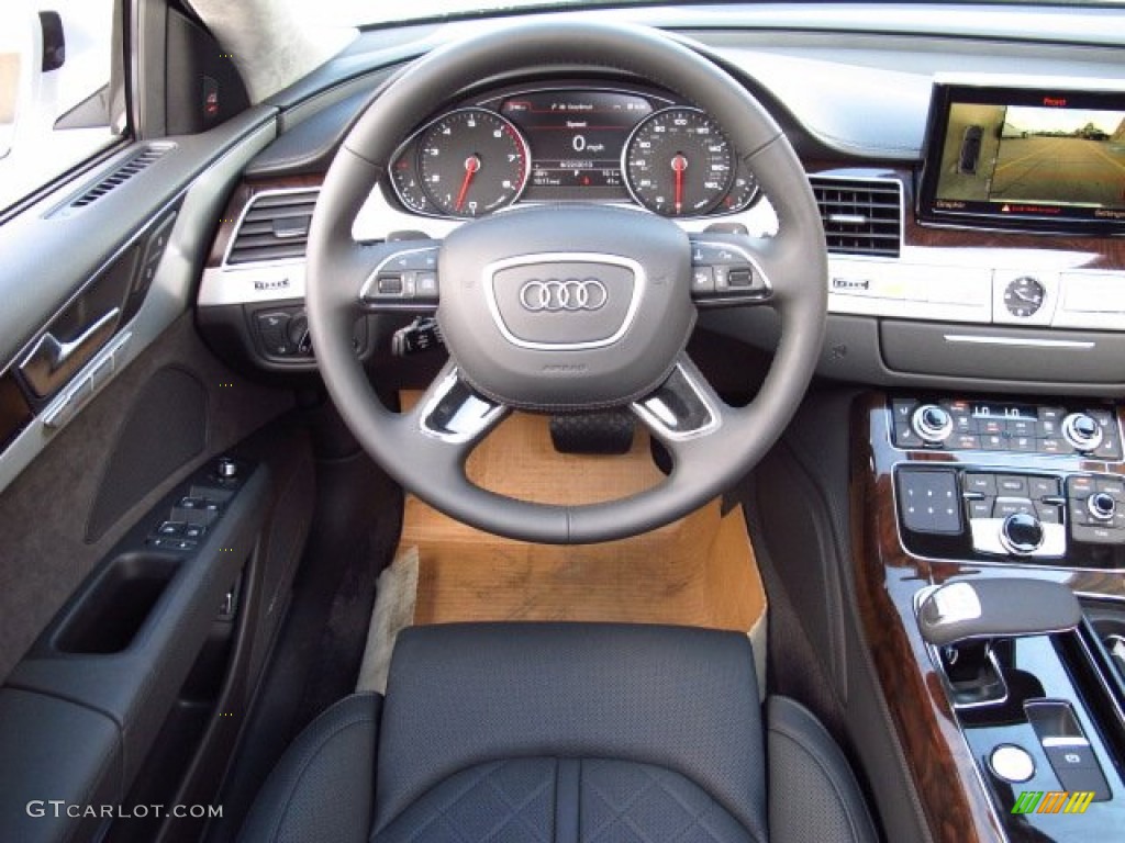 2014 Audi A8 L 4.0T quattro Black Dashboard Photo #84875495