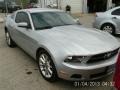 Brilliant Silver Metallic 2010 Ford Mustang V6 Coupe