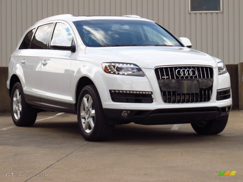 Glacier White Metallic 2014 Audi Q7 3.0 TFSI quattro Exterior Photo #84877244