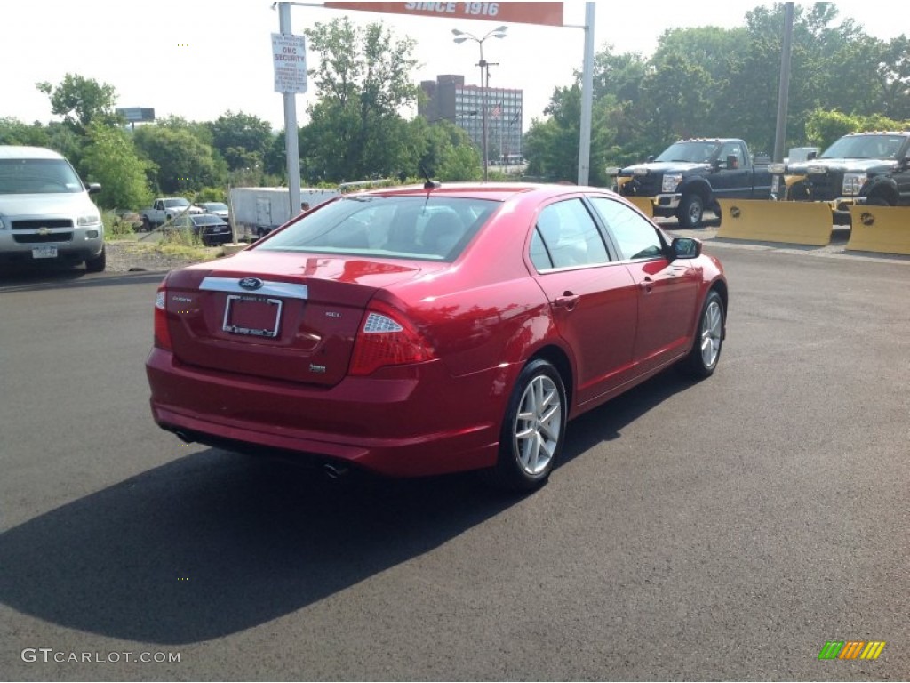 2010 Fusion SEL V6 - Red Candy Metallic / Charcoal Black photo #7