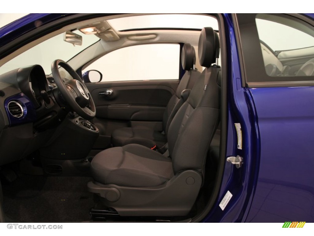 Tessuto Grigio/Nero (Grey/Black) Interior 2012 Fiat 500 c cabrio Pop Photo #84878546
