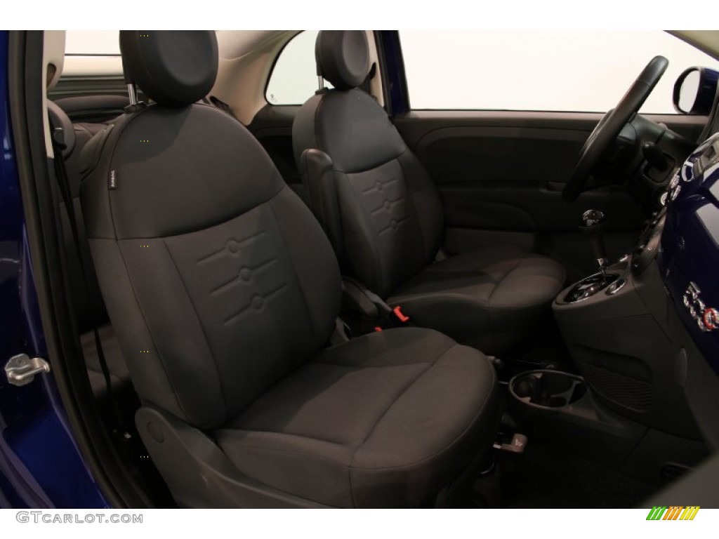 Tessuto Grigio/Nero (Grey/Black) Interior 2012 Fiat 500 c cabrio Pop Photo #84878741