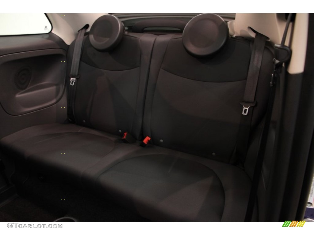 2012 Fiat 500 c cabrio Pop Rear Seat Photo #84878786