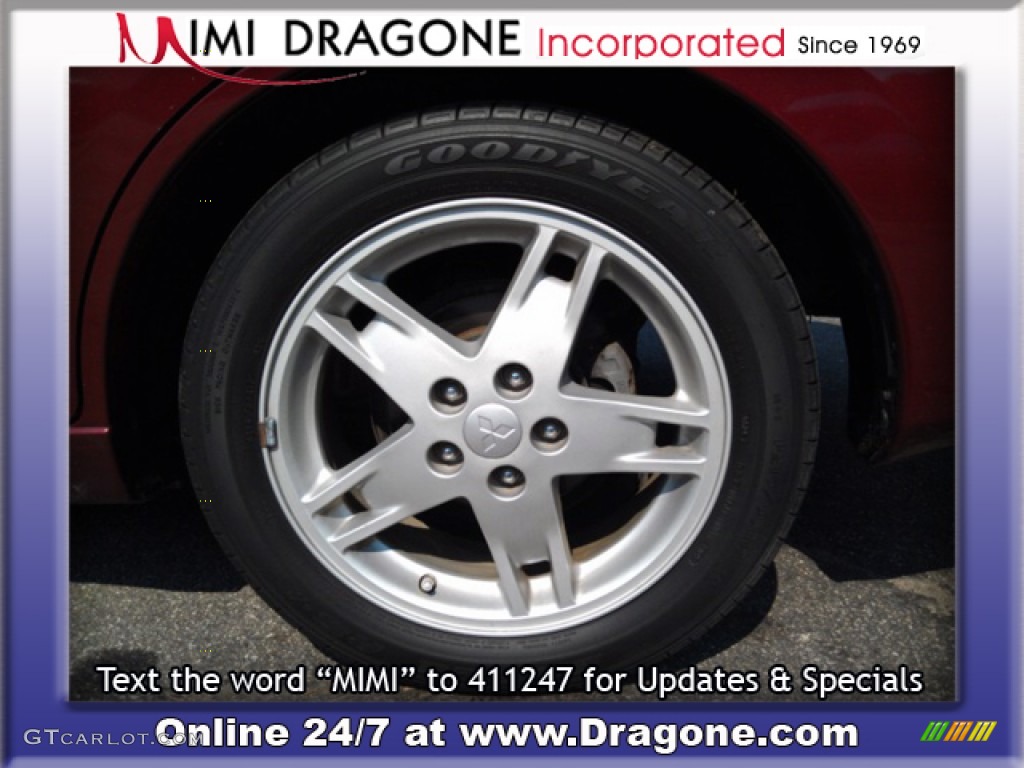 2006 Galant GTS V6 - Ultra Red Pearl / Black photo #8