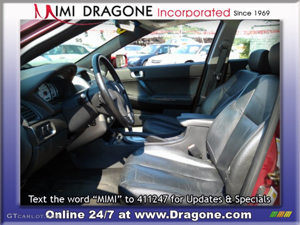 2006 Galant GTS V6 - Ultra Red Pearl / Black photo #9