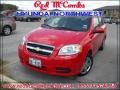 2010 Victory Red Chevrolet Aveo LT Sedan  photo #1