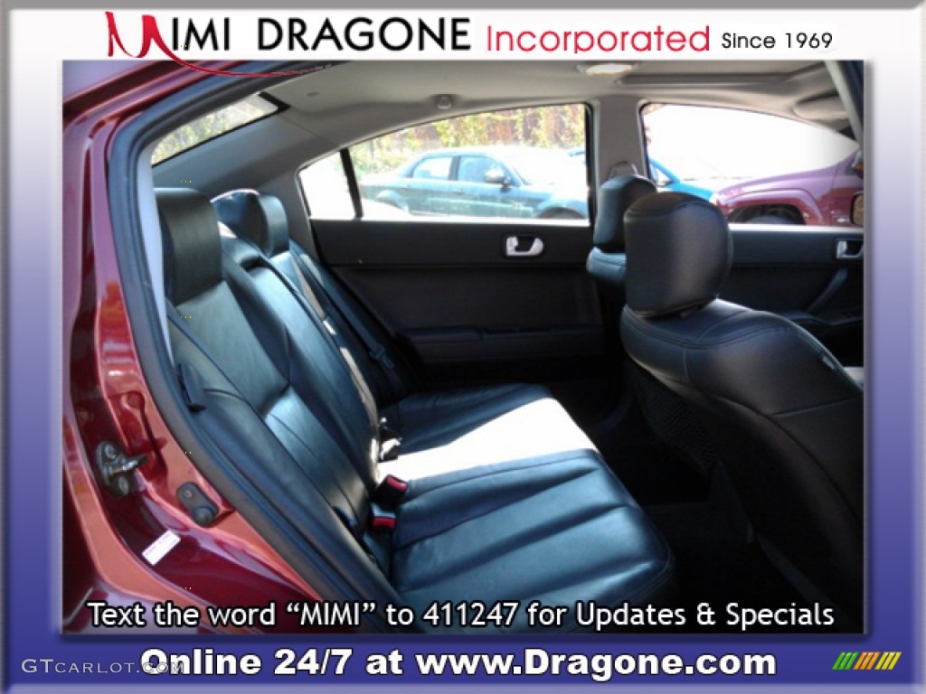 2006 Galant GTS V6 - Ultra Red Pearl / Black photo #14
