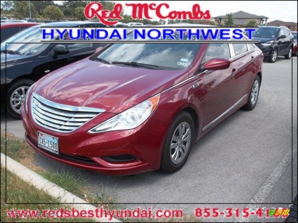 2011 Sonata GLS - Venetian Red / Camel photo #1