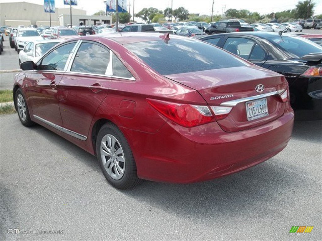 2011 Sonata GLS - Venetian Red / Camel photo #4