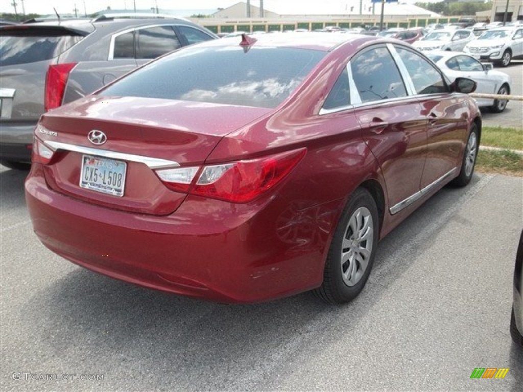 2011 Sonata GLS - Venetian Red / Camel photo #5