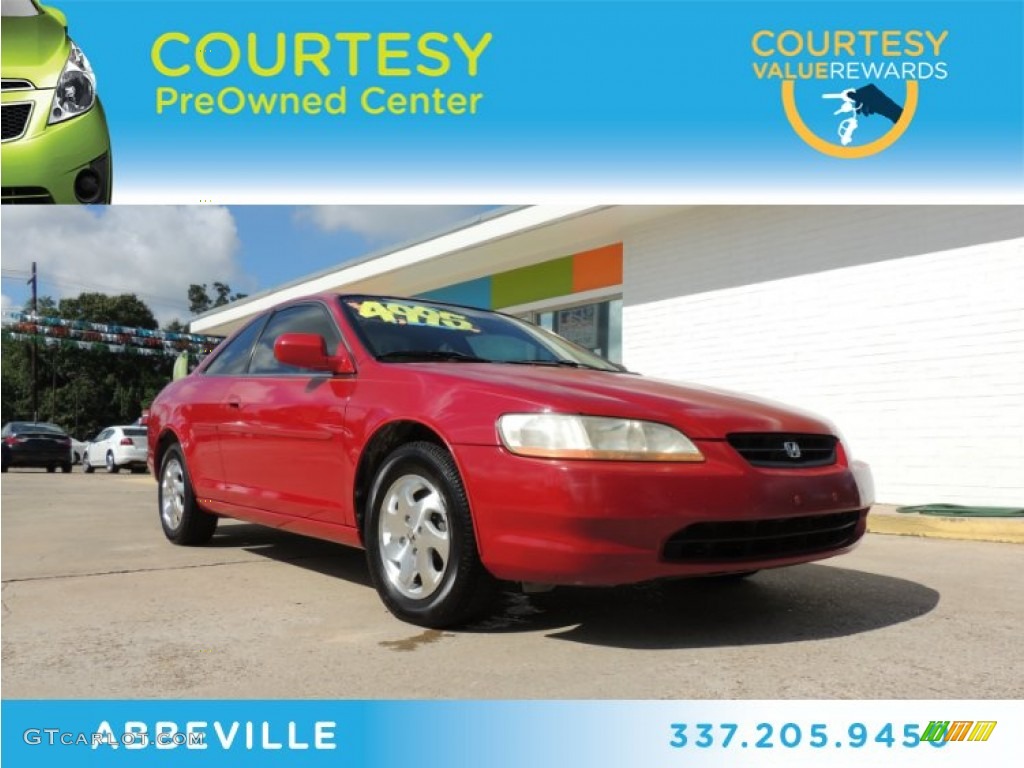 2000 Accord EX Coupe - San Marino Red / Ivory photo #1