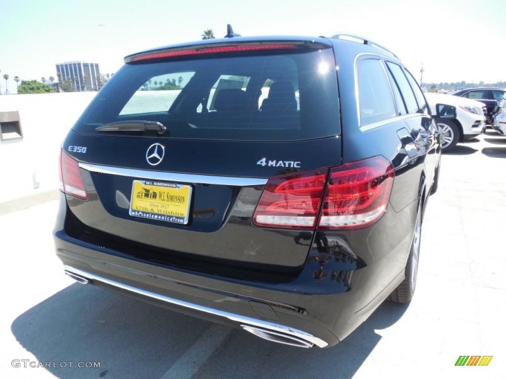 2014 E 350 4Matic Sport Wagon - Black / Black photo #4