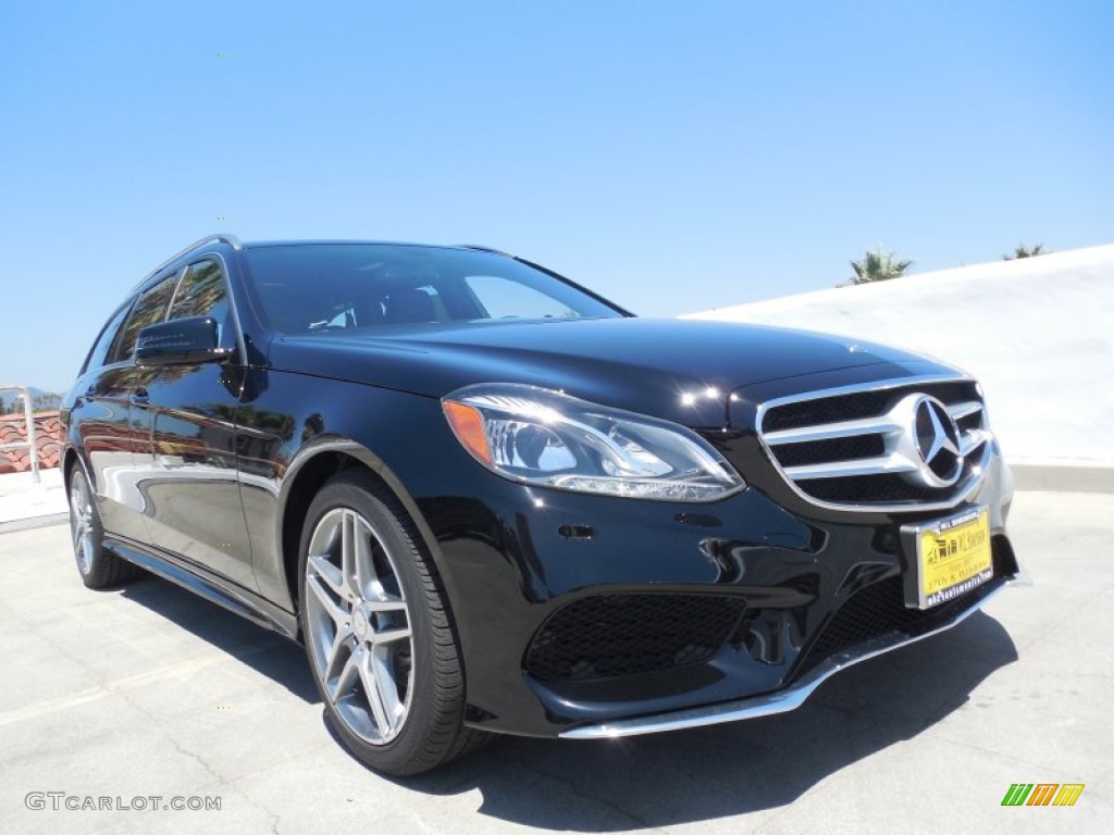 2014 E 350 4Matic Sport Wagon - Black / Black photo #11