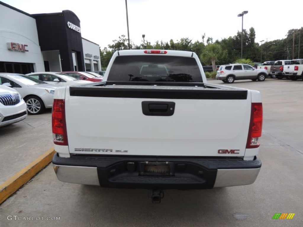 2008 Sierra 1500 SLE Crew Cab - Summit White / Ebony photo #4