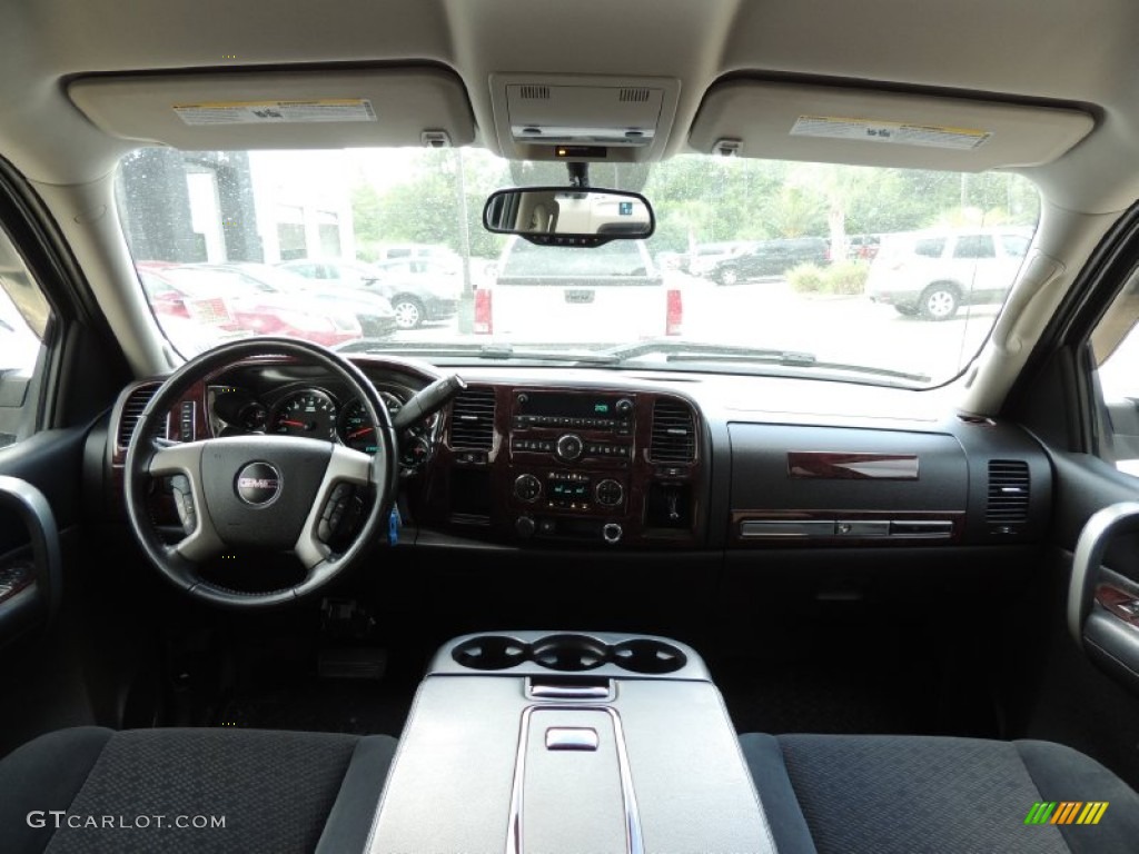 2008 Sierra 1500 SLE Crew Cab - Summit White / Ebony photo #8