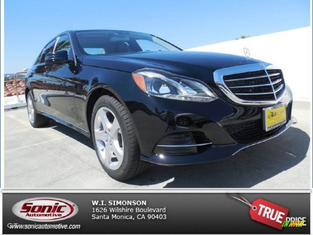 2014 E 350 Sedan - Black / Black photo #1
