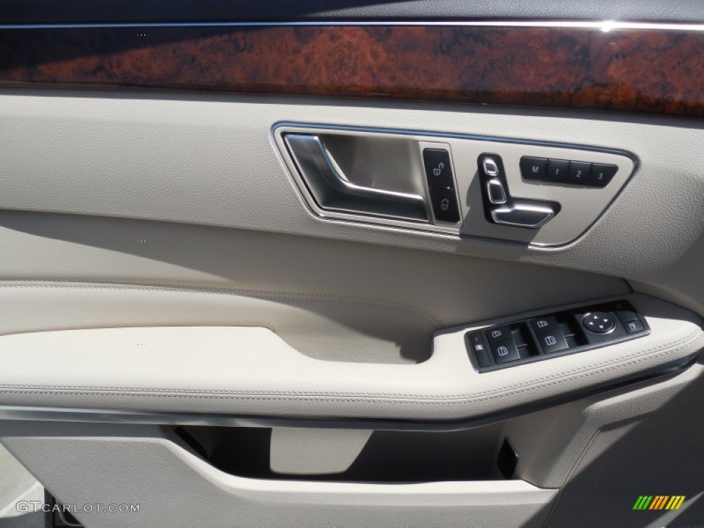 2014 E 350 Sedan - Black / Silk Beige/Espresso Brown photo #6