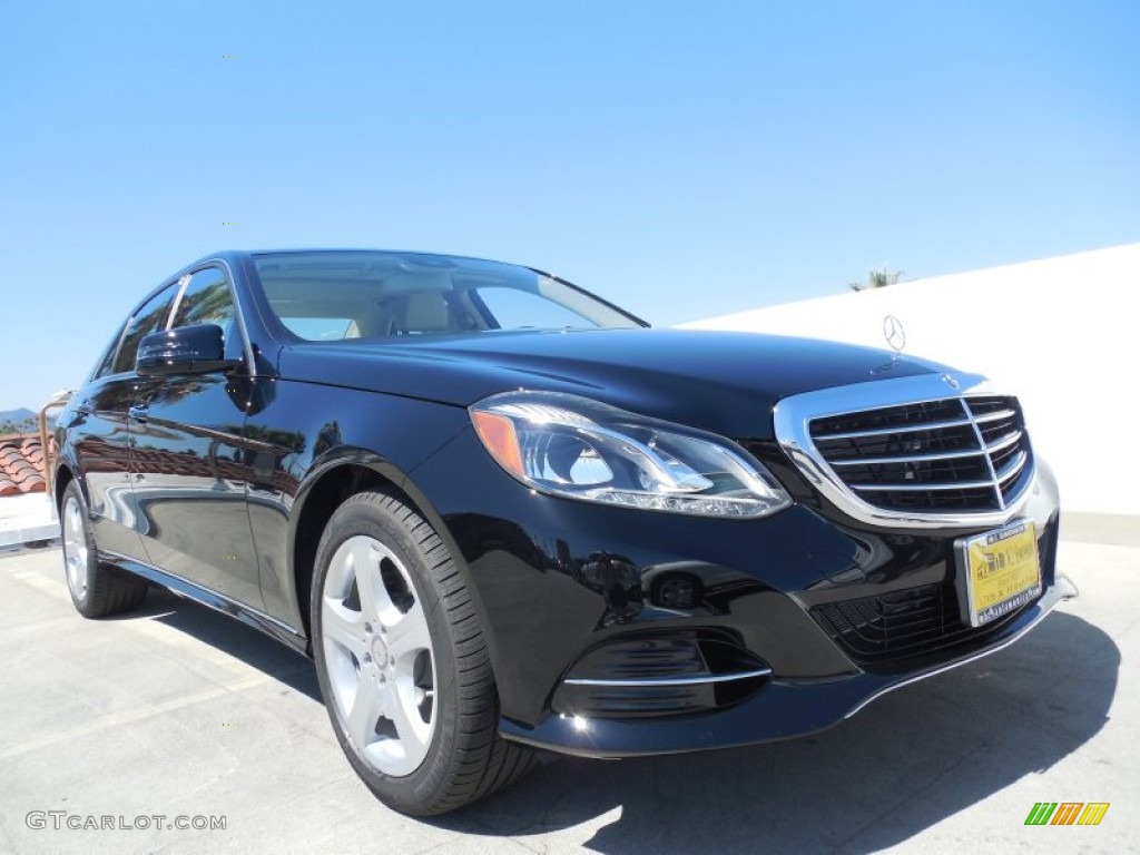 2014 E 350 Sedan - Black / Silk Beige/Espresso Brown photo #11