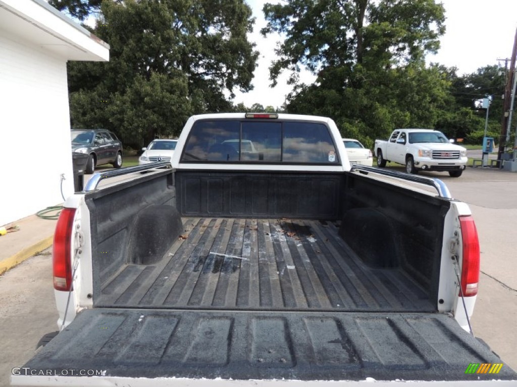 1998 Sierra 1500 SLE Extended Cab - Olympic White / Dark Red photo #5