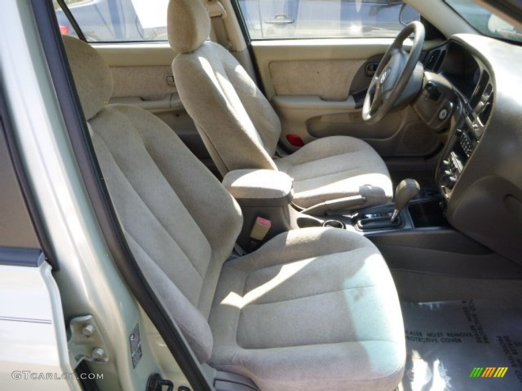 2004 Elantra GLS Sedan - Sea Shell Green / Beige photo #9