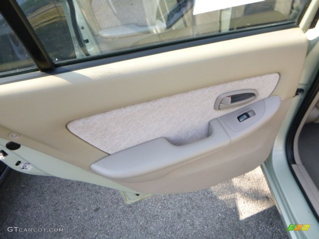 2004 Elantra GLS Sedan - Sea Shell Green / Beige photo #16