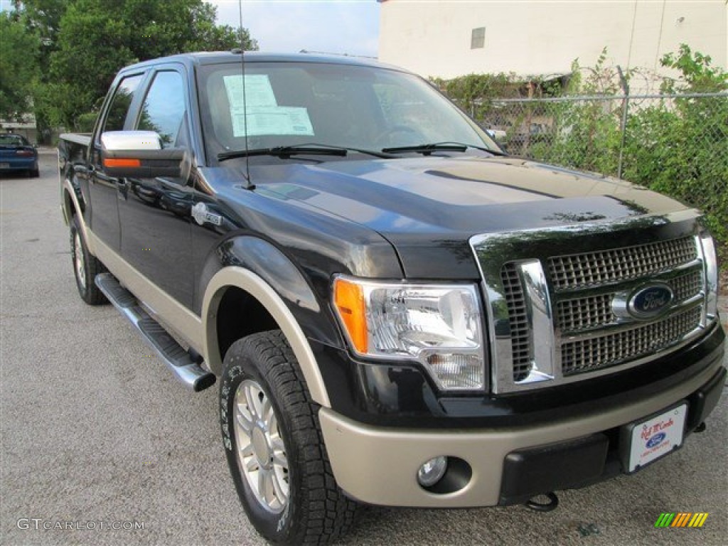 2010 F150 King Ranch SuperCrew 4x4 - Tuxedo Black / Chapparal Leather photo #1