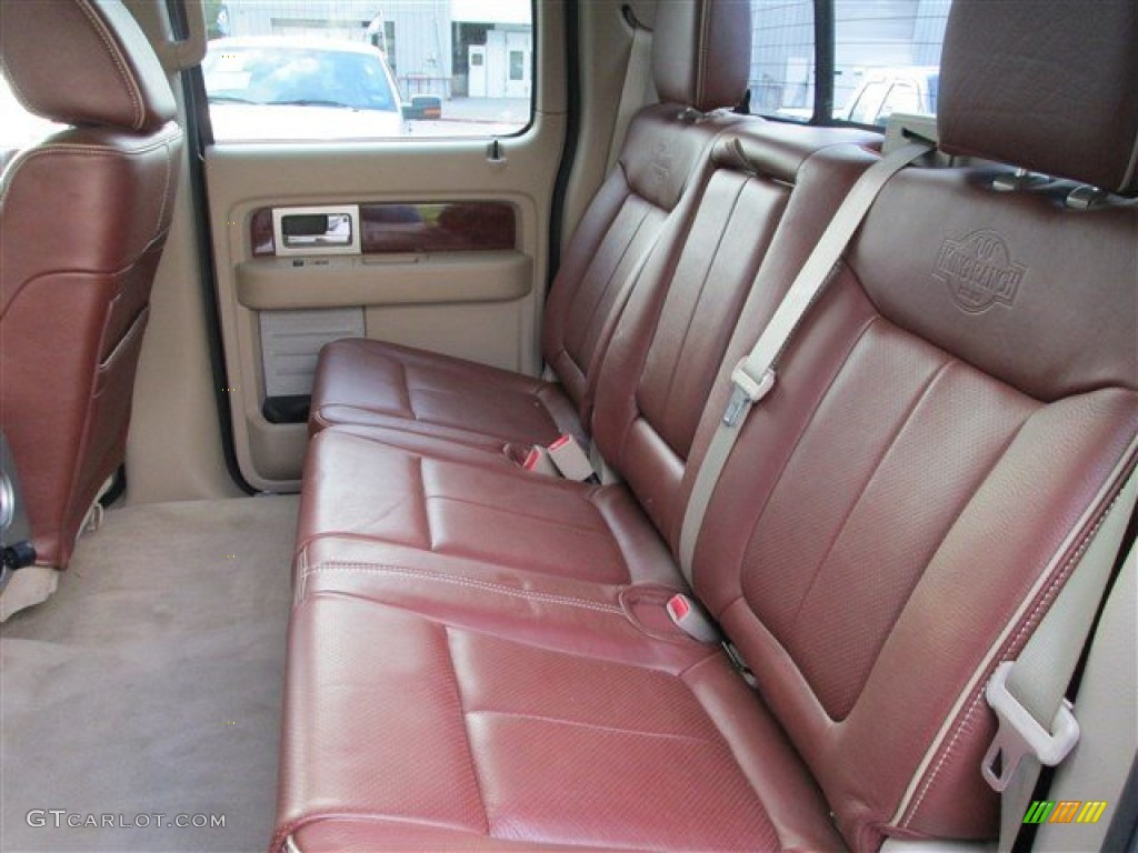 2010 Ford F150 King Ranch SuperCrew 4x4 Rear Seat Photo #84885887
