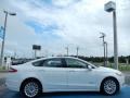 2013 White Platinum Metallic Tri-coat Ford Fusion Hybrid SE  photo #6