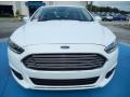 2013 White Platinum Metallic Tri-coat Ford Fusion Hybrid SE  photo #8