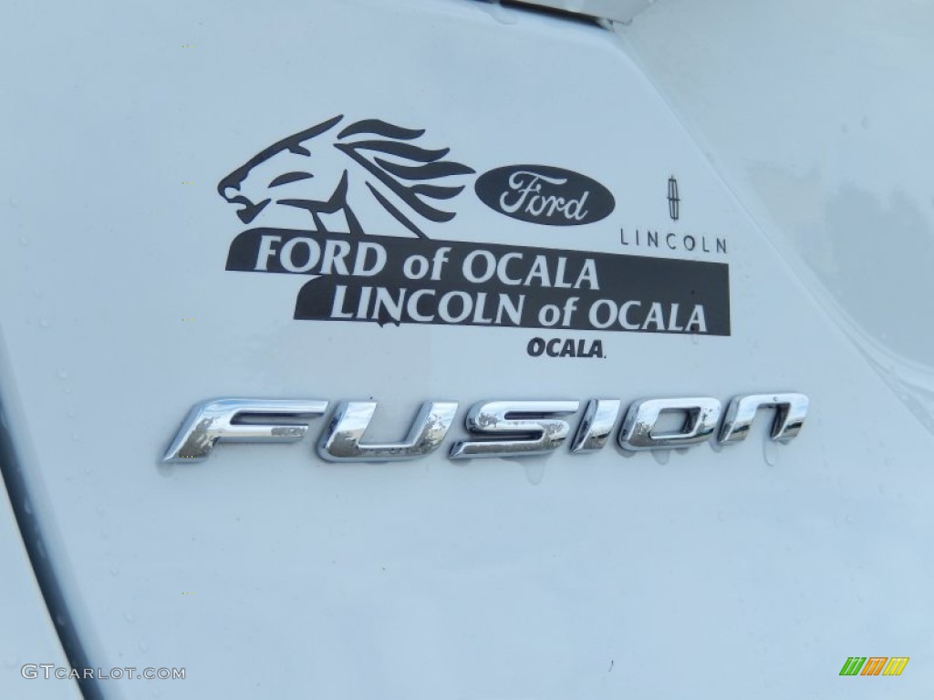 2013 Fusion Hybrid SE - White Platinum Metallic Tri-coat / Dune photo #9