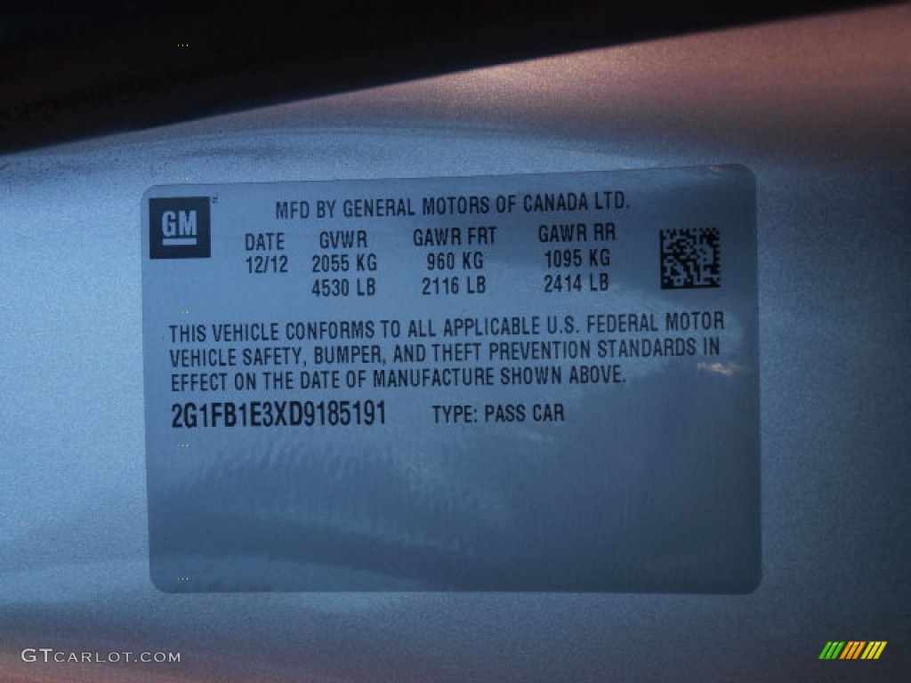 2013 Camaro LT Coupe - Silver Ice Metallic / Gray photo #16