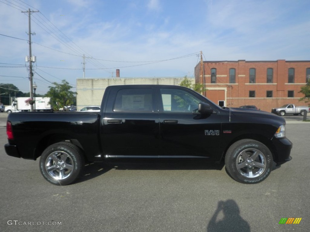 2014 1500 Express Crew Cab 4x4 - Black / Black/Diesel Gray photo #2