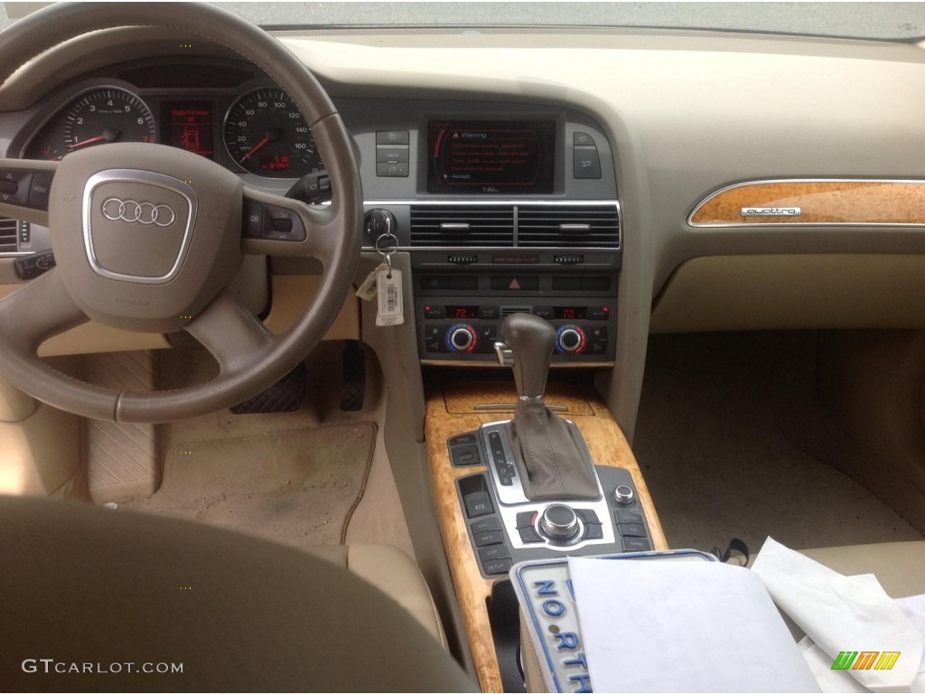 2005 A6 3.2 quattro Sedan - Arctic White / Beige photo #8